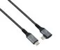 Preview: DINIC USB C 4.0 Kabel, gerade auf 90° Winkel, 0,5m PD 240W, 40Gbps, Alu Stecker, Nylon Kabel, KB Box